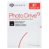 Seagate Photo Drive 2 TB External Hard Drive (White) NEW