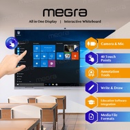 Megra Interactive Whiteboard IWB TV Touch Screen Monitor Interactive Display Powered By Android 11 (