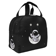 Astronaut Lunch Bag Lunch Box Bag Insulated Fashion Tote Bag Lunch Bag for Kids and Adults
