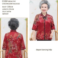 0108 CNY WEALTHY CHEONGSAM BAJU IMLEK BAJU MAMA BAJU NENEK BAJU LANSIA