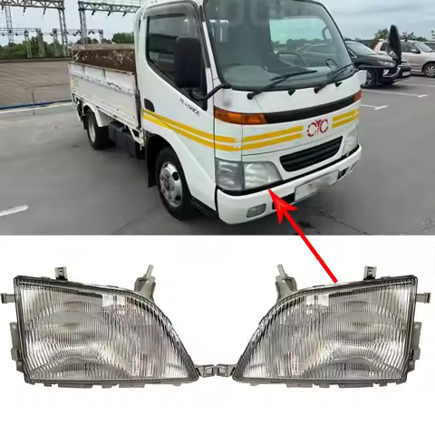 Pair Car Headlight For Toyota Dyna KDY230 LY280 Hino 300 1999 to 2003 Headlights