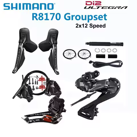 Shimano Ultegra Di2 R8170 Groupset 2x12s Electronic Part R8150 Front Rear Derailleur Hydraulic Disc 