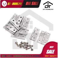 PER BOX --- Bisagra Folding Butt Hinges Mini Small Hinges Stainless Steel Cabinet Hinge with screw