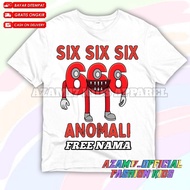 Children's T-shirts, Children's Clothes, Six Six Six Anomali Brainrot, Free Name Latest Anomali Brai