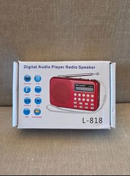 Digital Audio Player Radio Speaker/Recorder L-818 with Light and built-in hundreds of famous songs