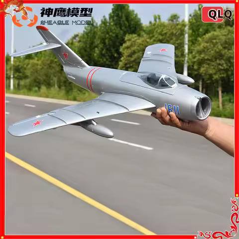 Sheagle Model RC Airplane MIG 17 J5 50mm EDF Fixed Wing Fighter Jet Ready to Fly Aircraft for Adult 