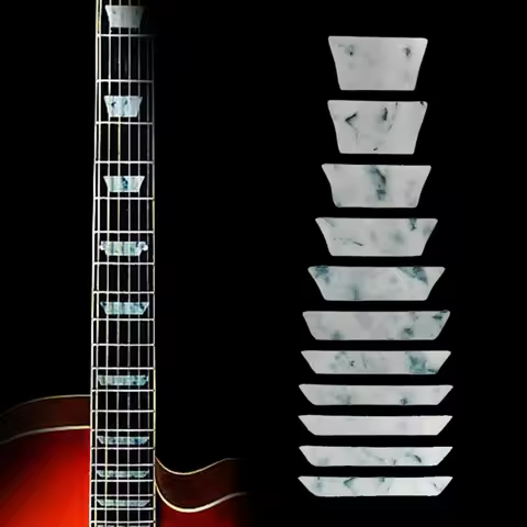 Thin Trapezoid Fretboard Decals Inlay Sticker For Electric Acoustic Guitar Bass