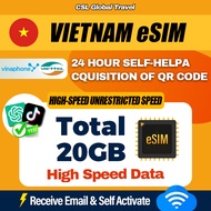 【CSL】Vietnam Total eSIM| 3-20GB | 1-15Days | 4G/5G Internet European Travel Card Total eSIM in Vietn
