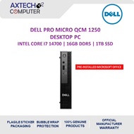 Dell Pro Micro QCM1250-i714700-16GB-1TB Desktop PC ( i7-14700, 16GB, 1TB SSD, Intel, W11P )