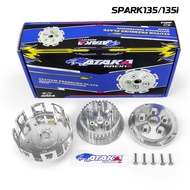ATAKA CNC แผ่นกดคลัตช์ ชุดครัช 5 เสา SPARK135/X1R/Exciter150/MSLAZเก่า/R15เก่า/Exciter 155 ใส่ได้แต่