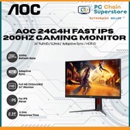 AOC 24G4H Fast IPS 200Hz Gaming Monitor - 24" Full HD / 0.3ms / Adaptive Sync / HDR 10