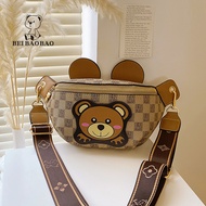 [BEI BAOBAO] New Style Lightweight Bear Messenger Bag-Unisex Sports Leisure Lightweight Fashion Ches