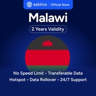 Eskimo Malawi eSIM 1-10GB | 2 Year Validity | How to Redeem in Description