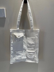 Chanel vip gift white Tote Bag贈品環保托特包