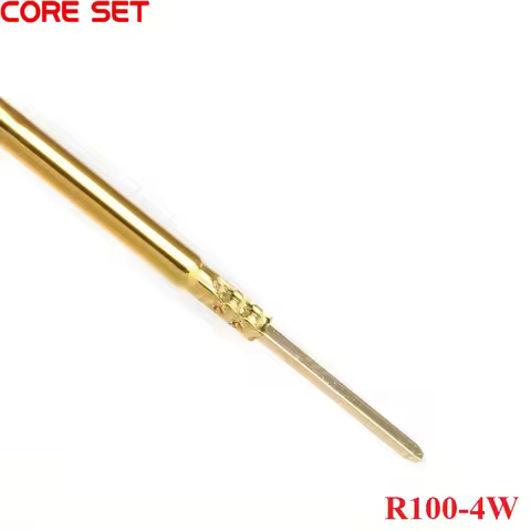 100Pcs R100-4W Test Probe R100 4W 38.3mm Length Test Needle Seeve Probe Sleeve 1.7mm Needle Sleeve T