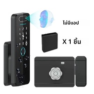 Tuya WiFi 3D Face Recognition ล็อคลายนิ้วมือกันน้ําสมาร์ทประตูล็อคแบตเตอรี่ชาร์จ App รหัส Keyless ปร