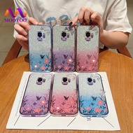 Case Samsung Galaxy S9 S9 Plus S9+ Floral Soft Casing Blink Phone Cover For Samsung S9Plus G960F G960FD G965F G965FD