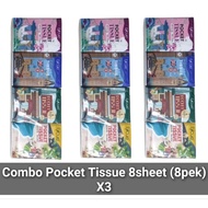 EXCUE ✅ Combo X3 Pocket Tissue (8s x8Pek Mini)