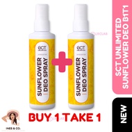 SCT Unlimited Sunflower Deo Spray 60ml 120ml Fresh Cooling Anti Odor Whitening Underarm Deo Protecti