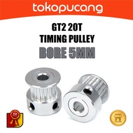 Timing Pulley GT2-6mm 20 Teeth Bore 5mm for 6mm GT2 Belt