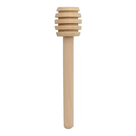 Wooden Honey Dipper Stick Honey Stirrers Long Handle Honey Spoon Dispense Drizzle Honey Wedding Part