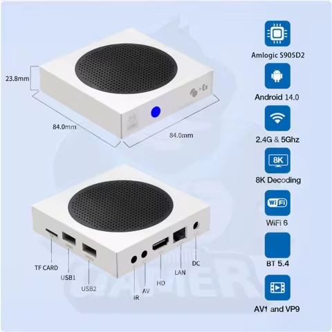 G8 TV Game Console Android 14.0 S905Y2 Quad-Core Dual System HD Game Player 69000 Games WIFI5.0 BT5.