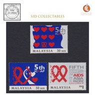 ST MALAYSIA 1999 5TH INTERNATIONAL CONGRESS ON AIDS IN ASIA PACIFIC 3V STAMPS SUPERB CHOICE MNH