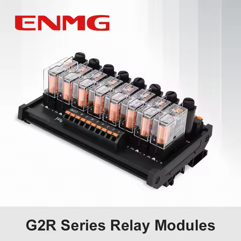 ENMG Screw Type Spring Inline 1NO1NC Intermediate Relay Module G2R-1-E Control Module DC 24VDC One O
