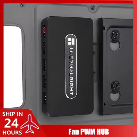 Thermalright PWM Fan HUB Controller, SATA Power Chassis Fan 10-port Distributor PWM Temperature Cont