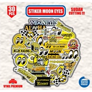 Stiker Pack MOON EYES ALOHA MOON EYES CALIFORNIA 30pcs SUDAH TERPOTONG Waterproof