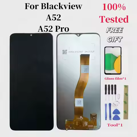 6,5 inch Original 100% Warranty For Blackview A52 / A52 Pro LCD Display Touch Screen Free Replacemen