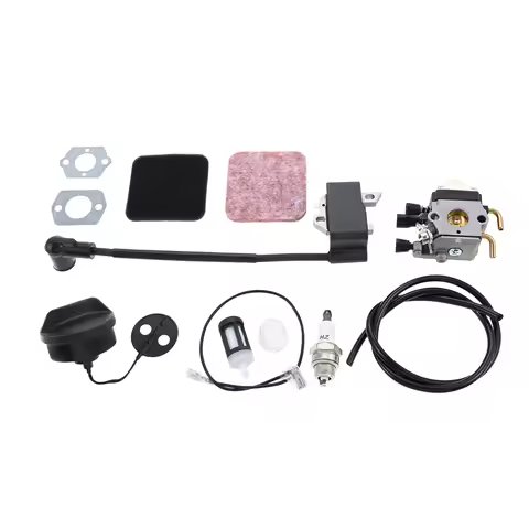 1Set FS85 Carburetor Air Filter 2 Gaskets Fit for Stihl FS75 FS80 FS80R FS85R FS85T FS85RX C1Q-S42 C