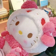 （MSSugar toy）ของเล่น Msugar ตุ๊กตาผ้ากำมะหยี่ Sanrio ขนาด20ซม.,ของเล่น Mymelody Hello Kuromi Panda แต่งกายข้ามเพศตุ๊กตาผ้ากำมะหยี่ตกแต่งบ้านหมอนของขวัญวันเกิด