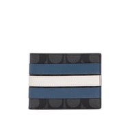 Coach 男士 經典雙C紋短款對折錢夾錢包均碼碼10cm*1.3cm*7.5cm