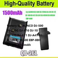 Battery for ALINCO DJ-500 DJ-289G DJ-A10 DJ-10 DJ-100 DJ-A11 DJ-A41 DJ-W100 DJ-W500 EBP-88H QB-26L 1