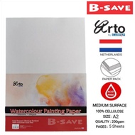 Campap Arto A2 Watercolour Papet Cold Pressed (Medium Surface) 200gsm 5 sheets CR36342