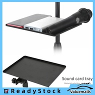 valuemalls S erounder Microphone Stand Tray  Multifunction Sound Card Holder 360 Degrees Rotation 5.
