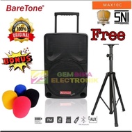 SPEAKER AKTIF PORTABLE MEETING WIRELESS KARAOKE BARETONE 10 INCH