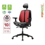 ERGOWORKS Duorest Alpha Renewal Ergonomic Mesh Chair (2023 EDITION), Black Frame Office Home Ergonomic Chair