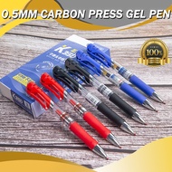 0.5mm Carbon Press Gel Pen Black Red Blue Ink Ballpoint Pen for Writing Office School Supplies