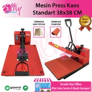 MESIN PRES KAOS HOT PRESS DTG DTF SUBLIM HIGH PRESSURE 38X38