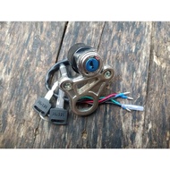 Cb100 Cg125 ignition key with 4 cables plus cast aluminum ignition key holder