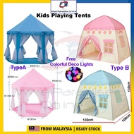 Prince &amp; Princess Castle Play Tent for Kids / Khemah /Teepee Tent Large / Pretend Play