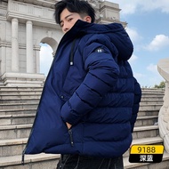 Hot sale◘Jaket kapas jaket empuk lelaki 2020 versi Korea baharu trend jaket empuk jaket musim sejuk jaket tebal lelaki