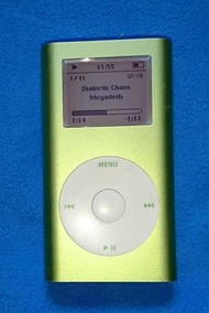 Apple iPod mini，A1051、4GB，綠色  MP3 Players