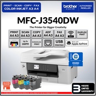 Brother MFC-J3540DW Color A3 4-in-1 WI-FI Inkjet Printer - Auto Duplex Pigment Ink Home & Office Use