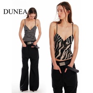 DUNEA Women's Sexy Patterned Backless Camisole