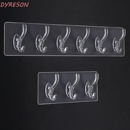 DYRESON Storage Rack PVC Practical for Bathroom,Kitchen Autohesion Traceless Clothes Hanger