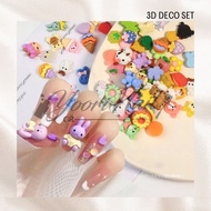 20pcs 3D deco doll 3d nail art set pack nail art cute japanese embossed nail accessories 3d nail art