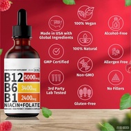 Ready Stock Fast Shipping Hot-selling Raspberry Drops vitamin B12drops Raspberry vitamin B12 Liquid 